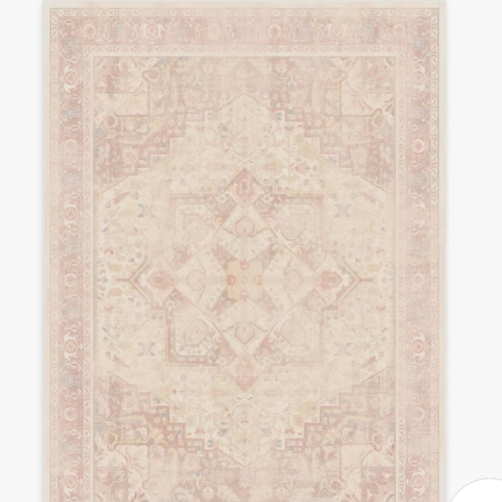 Kamran Soft Pink Rug Ruggable 6' x8'